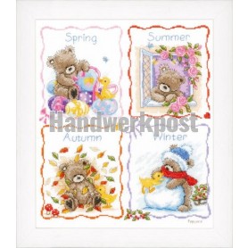 stickpackung popcorn bear, vier seizoenen