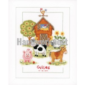 stickpackung bauernhof, geburt gilles