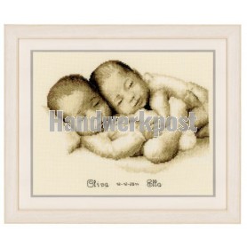 stickpackung zwilling, geburt oliva-ella