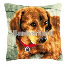 kreuzstichkissen teckel