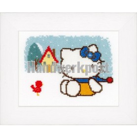 stickpackung hello kitty, vier seizoenen, winter