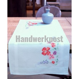 kreuzstichläufer zomerbloemen, blauw