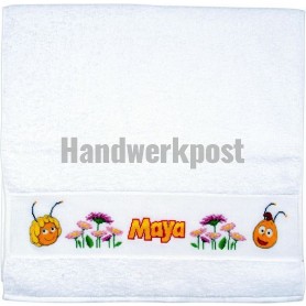 stickpackung maya de bij, handtuch, wit
