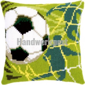 kreuzstichkissen "goal"
