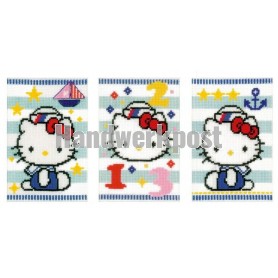 stickpackung glückwunschkarte (3 st.) hello kitty