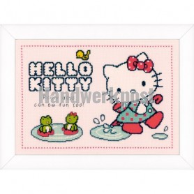 stickpackung hello kitty, door de plassen...