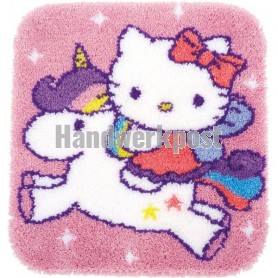 knüpfdecke hello kitty, op eenhoorn