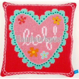 kreuzstichkissen lief!, hart