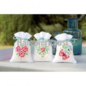 stickpackung kräutertütchen (3 st.) rozen en vlinders