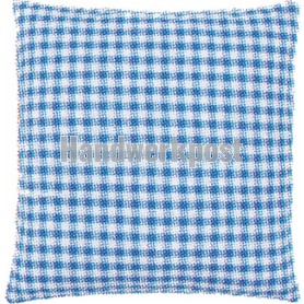 kissenrücken mit reißverschluss, blauwe ruit 45x62 cm