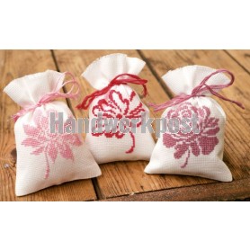 stickpackung kräutertütchen (3 st.) rose bloemen