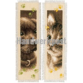 stickpackung lesezeichen (2 st.) puppy en kitten
