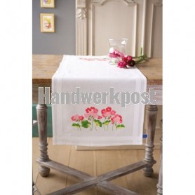 stielstichläufer geraniums, wit