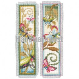 stickpackung lesezeichen (2 st.) decoratieve vlinders