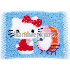 knüpfdecke hello kitty, op de trom