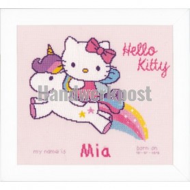 stickpackung hello kitty, geburt mia