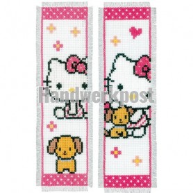 stickpackung lesezeichen (2 st.), hello kitty, met puppy