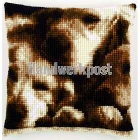 kreuzstichkissen hondenslaapje