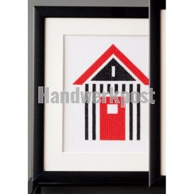 stickpackung abstract, strandcabine