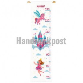 stickpackung prinses met eenhoorn, messlatte