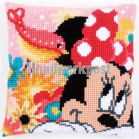 kreuzstichkissen mickey mouse, minnie heeft een geheim
