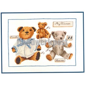 stickpackung drie teddyberen