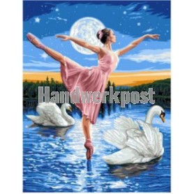stramin + garnpaket, ballerina op zwanenmeer