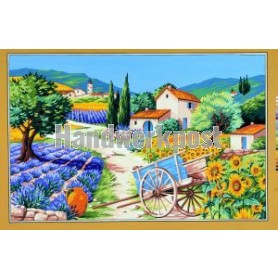 stramin + garnpaket, frans landschap