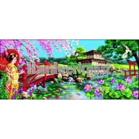 stramin + garnpaket, japanse tuin