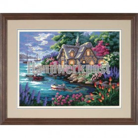 halber kreuzstichpackung engels landhuis aan meer