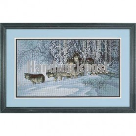 stickpackung wolven in de sneeuw 