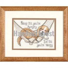 stickpackung beagle in hangmat