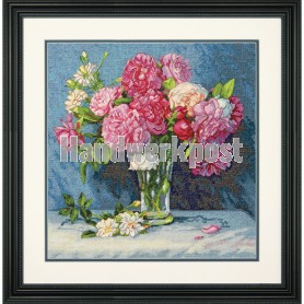 stickpackung stilleben, vaas met rozen