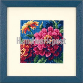 halber kreuzstichpackung zinnia's