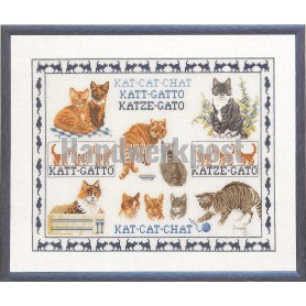 stickpackung franciens katten, collage poezen 
