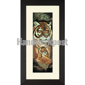 stickpackung tijger met jong