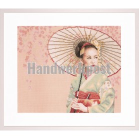 stickpackung geisha met parasol