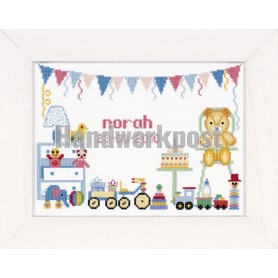 stickpackung eerste verjaardag, gebürt norah