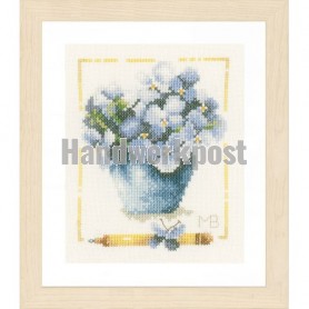 stickpackung marjolein bastin, viooltjes in pot