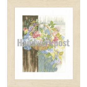 stickpackung bloemenmand aan deurknop