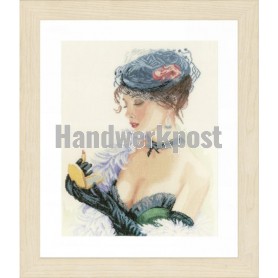 stickpackung dame met lippenstift