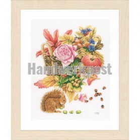 stickpackung marjolein bastin, eekhoorn met herfstmand