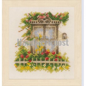 stickpackung raam met bloembak