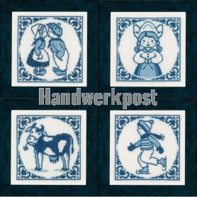 stickpackung delftsblauw, vierluik