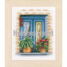 stickpackung blauw raam