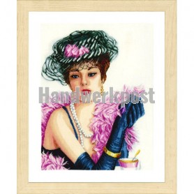 stickpackung elegante dame