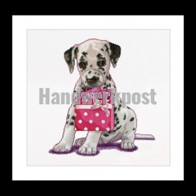 stickpackung dalmatiërpup met tas