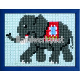 kreuzstichwandbehang olifant