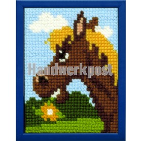 kreuzstichwandbehang paard