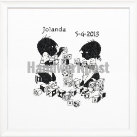 stickpackung jip en janneke, geburt, blokken bouwen